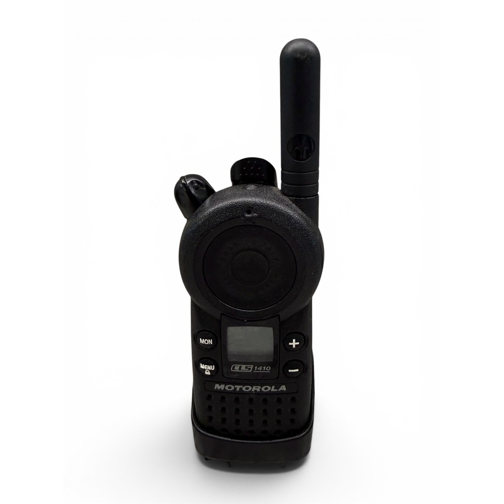 Motorola CLS 1410 2 Way Radio with Belt Clip and Rechargable Battery *untested*